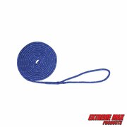 Extreme Max Extreme Max 3006.2478 BoatTector Double Braid Nylon Dock Line-1/2" x 15', Blue w Reflective Tracer 3006.2478